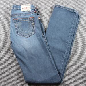 True Religion Billie Mid Rise Straight Jeans Size 26 X 30